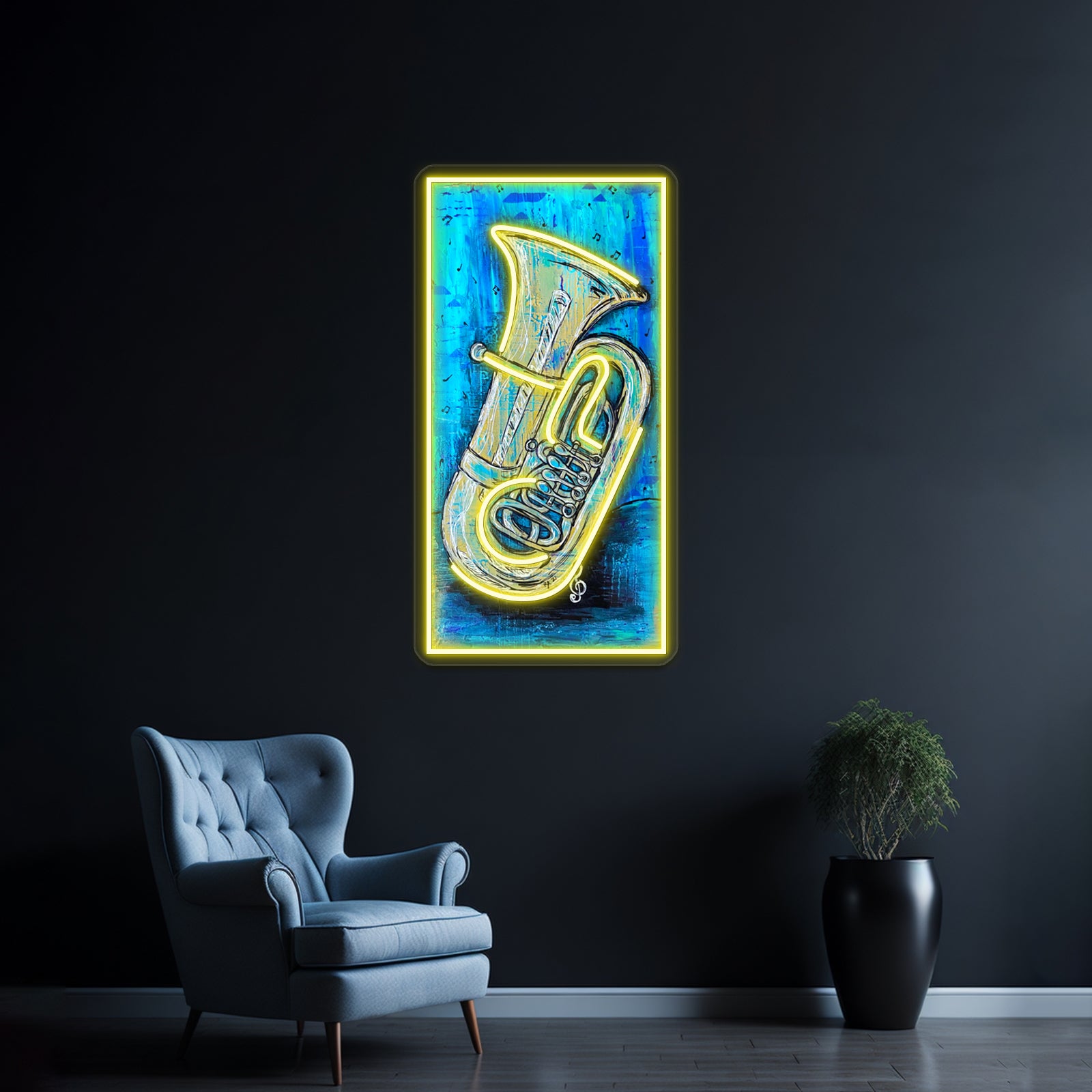 The Art Of Music Tuba Wall Artwork Neon Signs | Shineneon