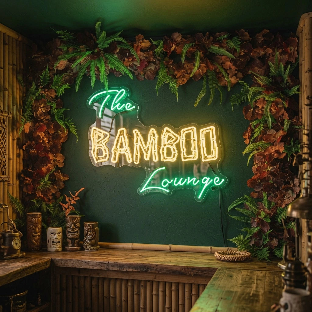 The Bamboo Lounge LED Neon Sign - 03 Real Lifestyle Scene