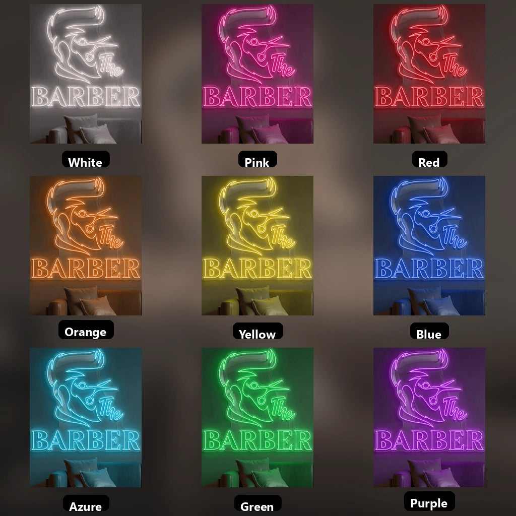 The Barber LED Neon Sign - 05 Color Grid