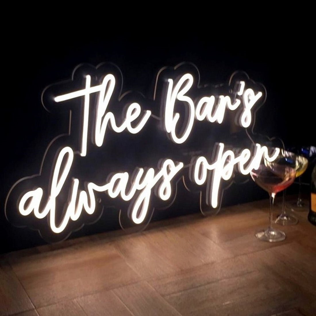 The Bars Always Open Led Sign Business Neon Sign - Shineneon