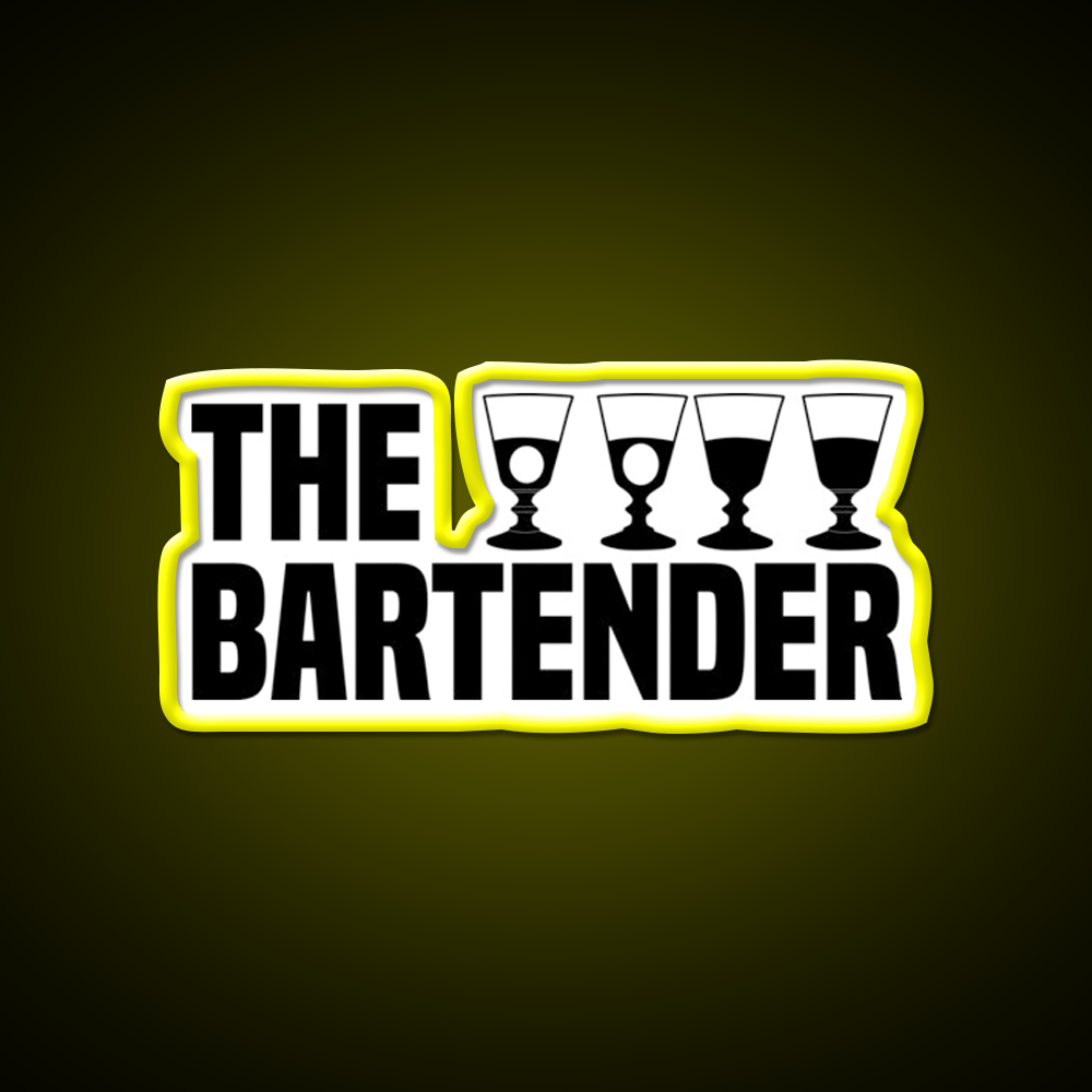 The Bartender Man Cave Bar Led Neon Sign Rgb Color