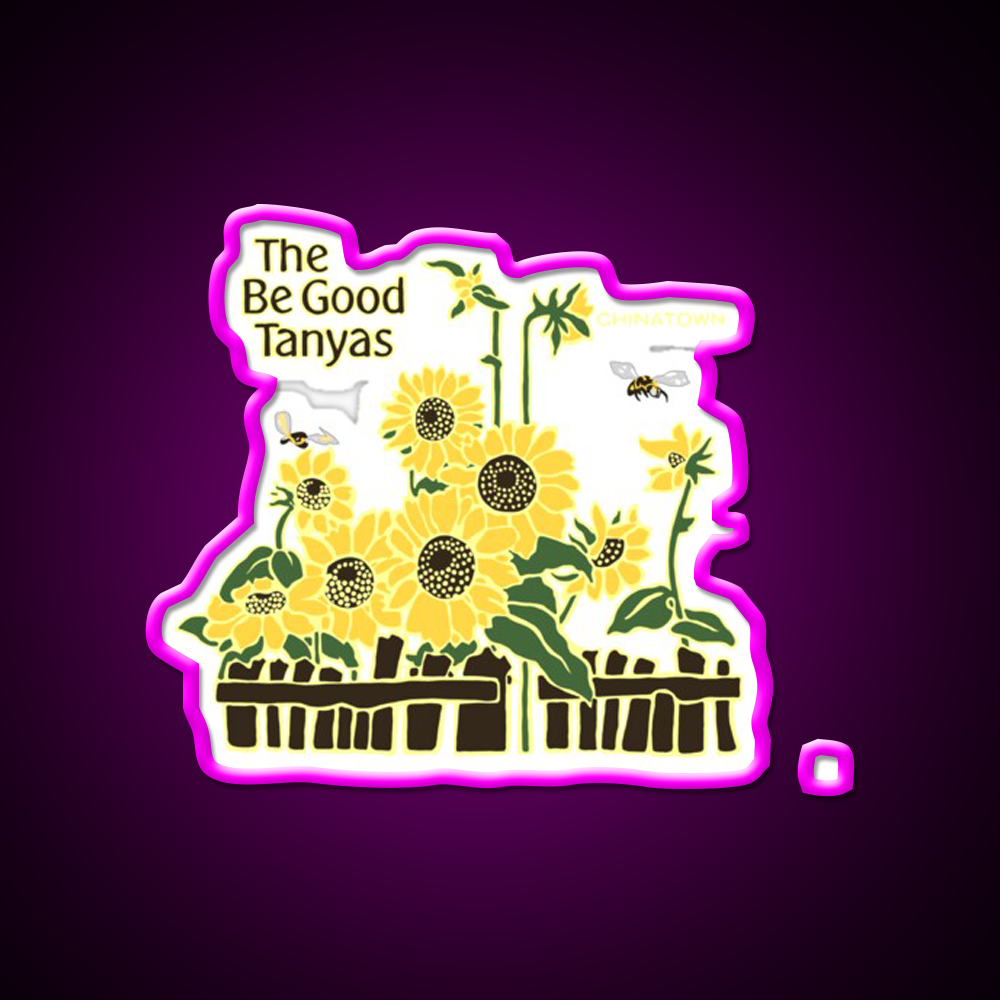 The Be Good Tanyas Chinatown Cover Asian Cultural Led Neon Sign Rgb Color - Neon sign mounted on wall in room