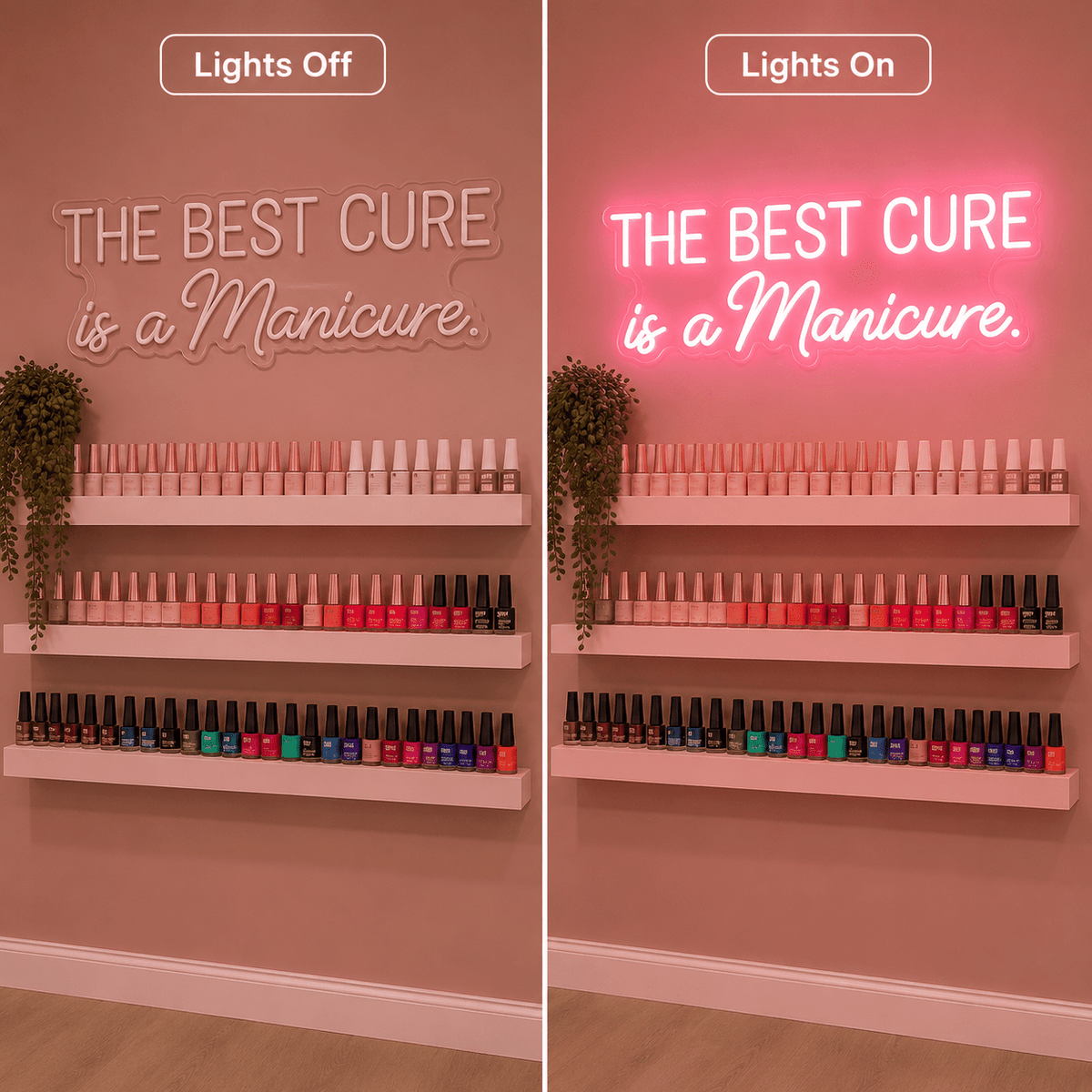 The Best Cure Is A Manicure LED Neon Sign - Shineneon