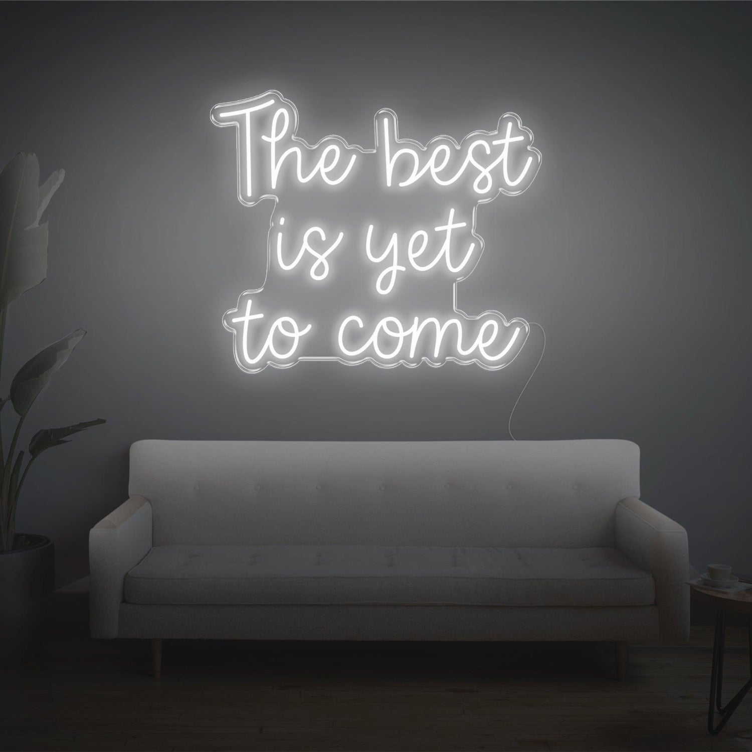 The Best Is Yet To Come Bright Green Led Neon Sign For Living Room Wall Decor | Shineneon