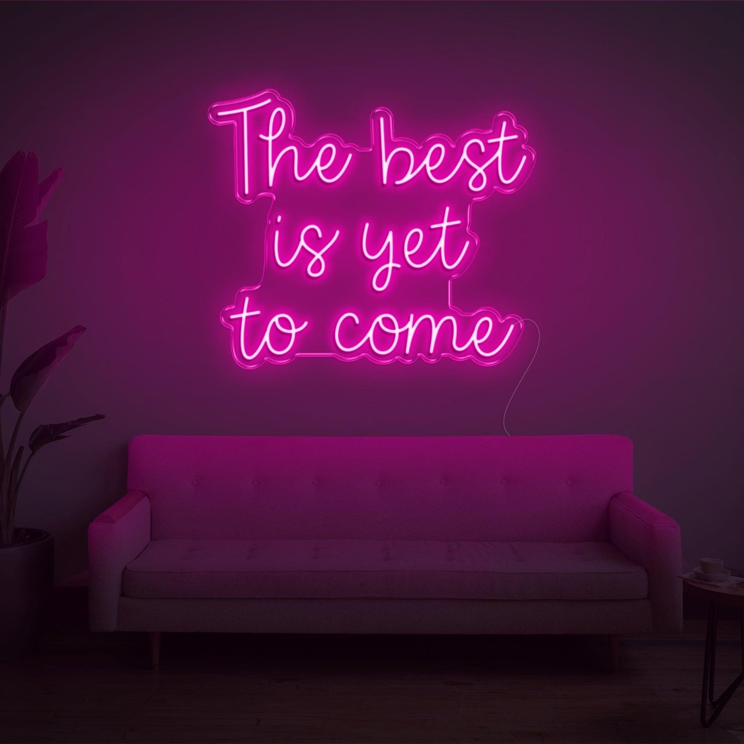 The Best Is Yet To Come Bright Green Led Neon Sign For Living Room Wall Decor | Shineneon