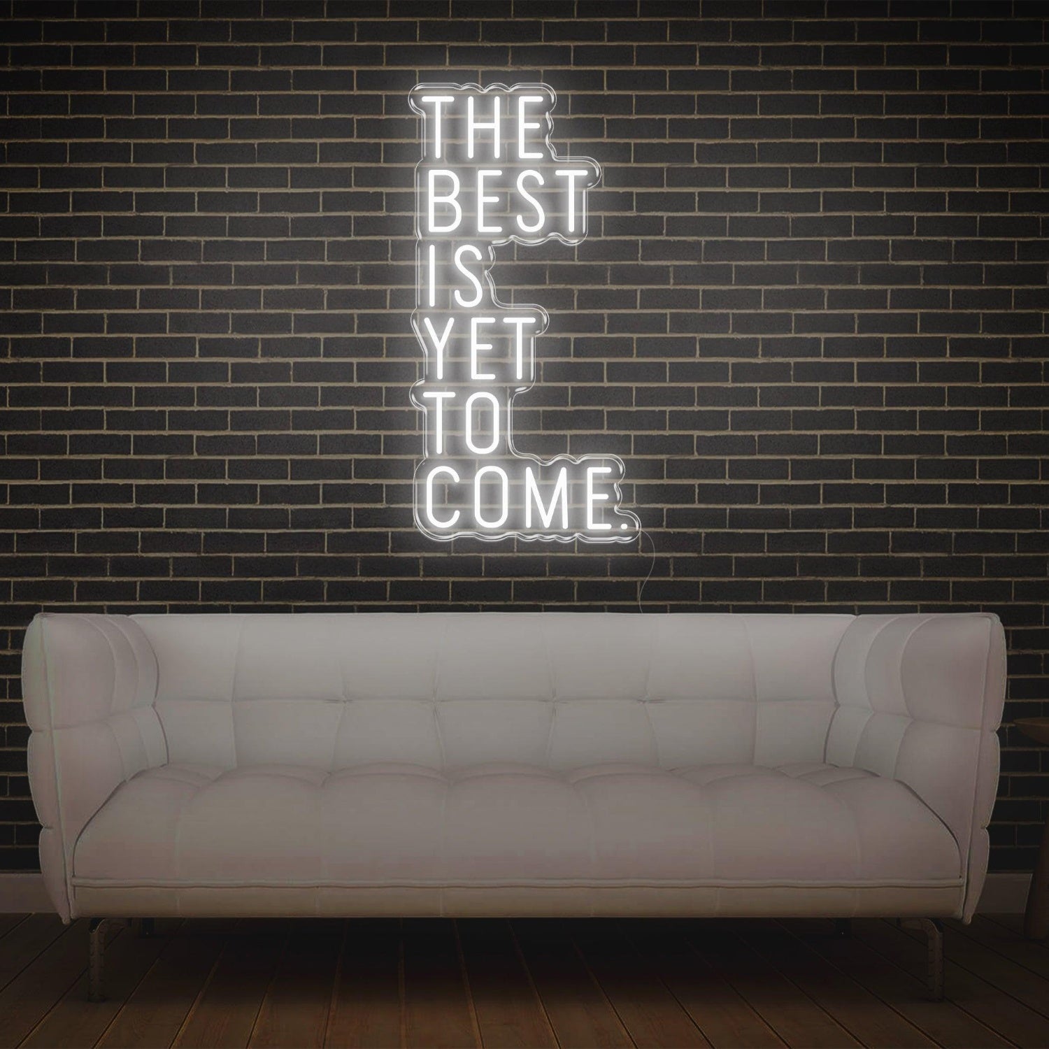 The Best Is Yet To Come Turquoise-White Led Neon Sign For Home Studio Cafe Decor | Shineneon