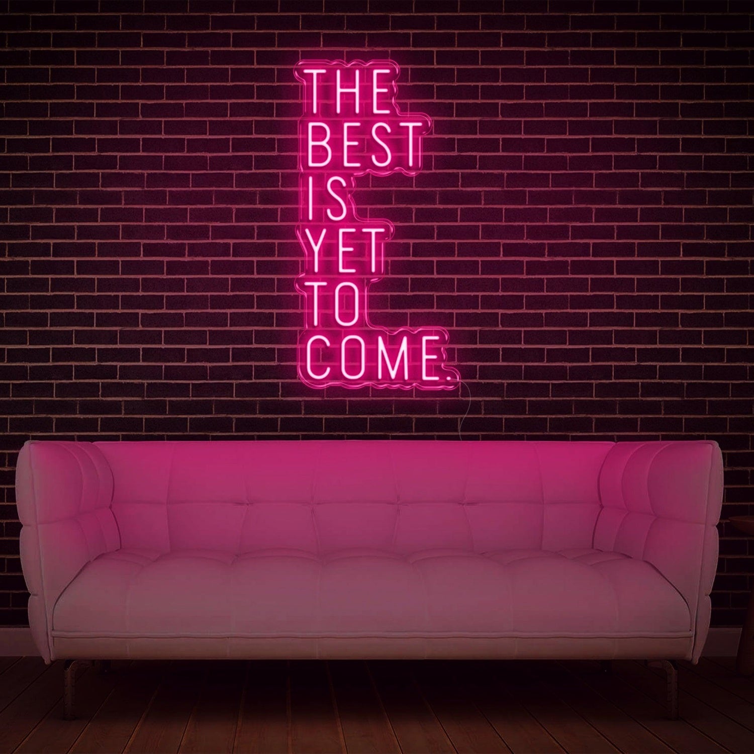 The Best Is Yet To Come Turquoise-White Led Neon Sign For Home Studio Cafe Decor | Shineneon