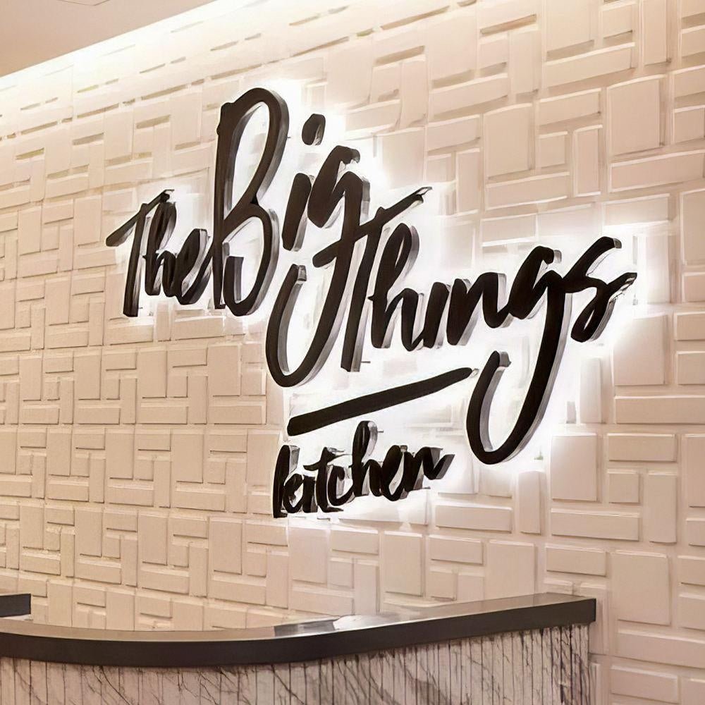 The Big Things Kitchen 3D Backlit Letters Business Metal Led Sign - Shineneon