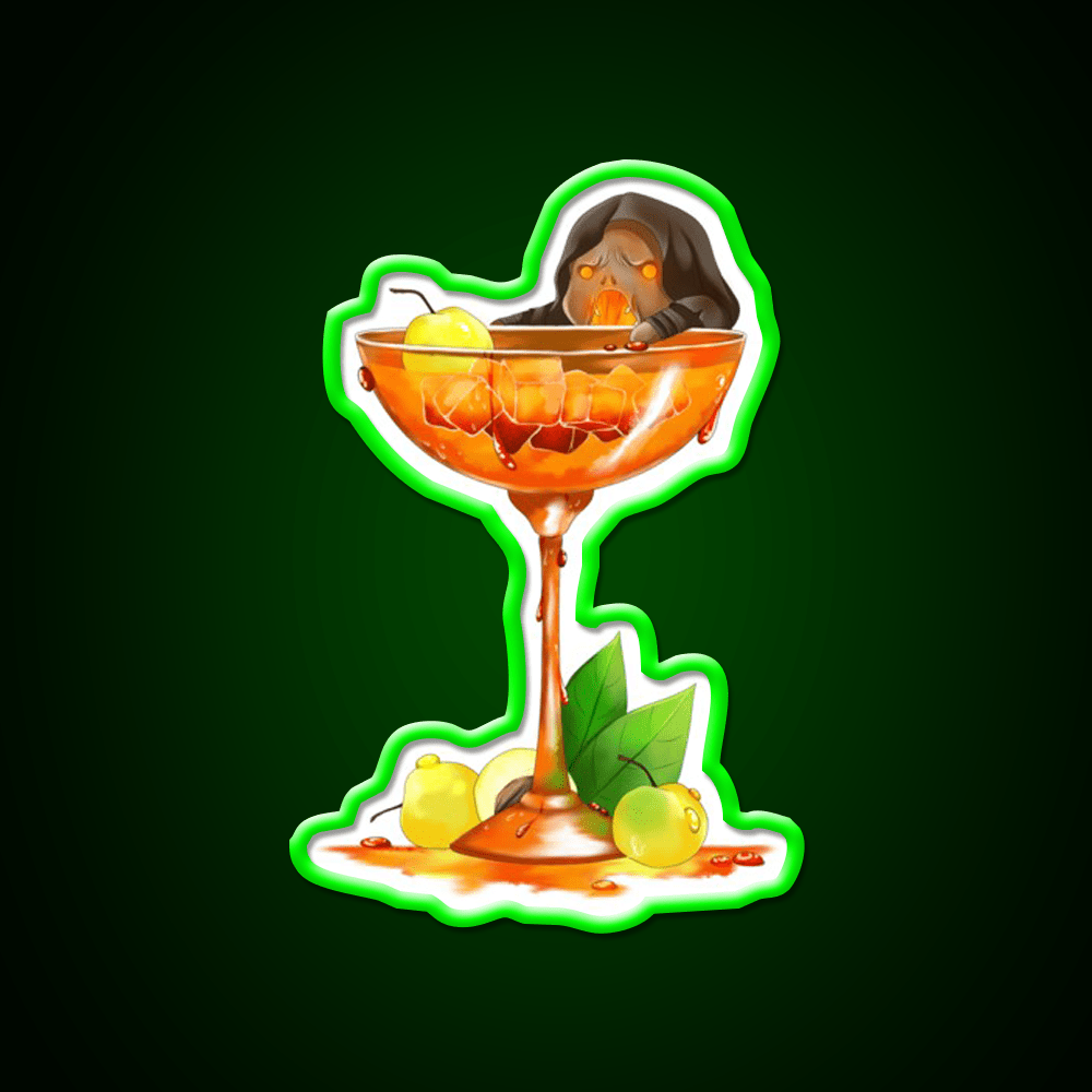 The Blights Shiny Plum Cocktail Bar Decor Led Neon Sign Rgb Color - Shineneon
