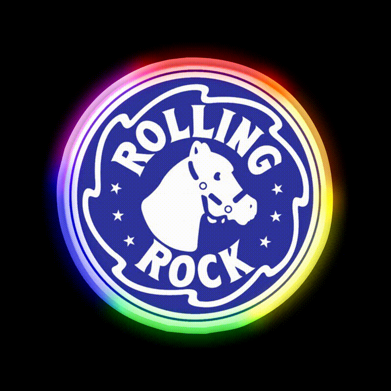 The Blue Rock Whiskey Drink Bar Led Neon Sign Rgb Color