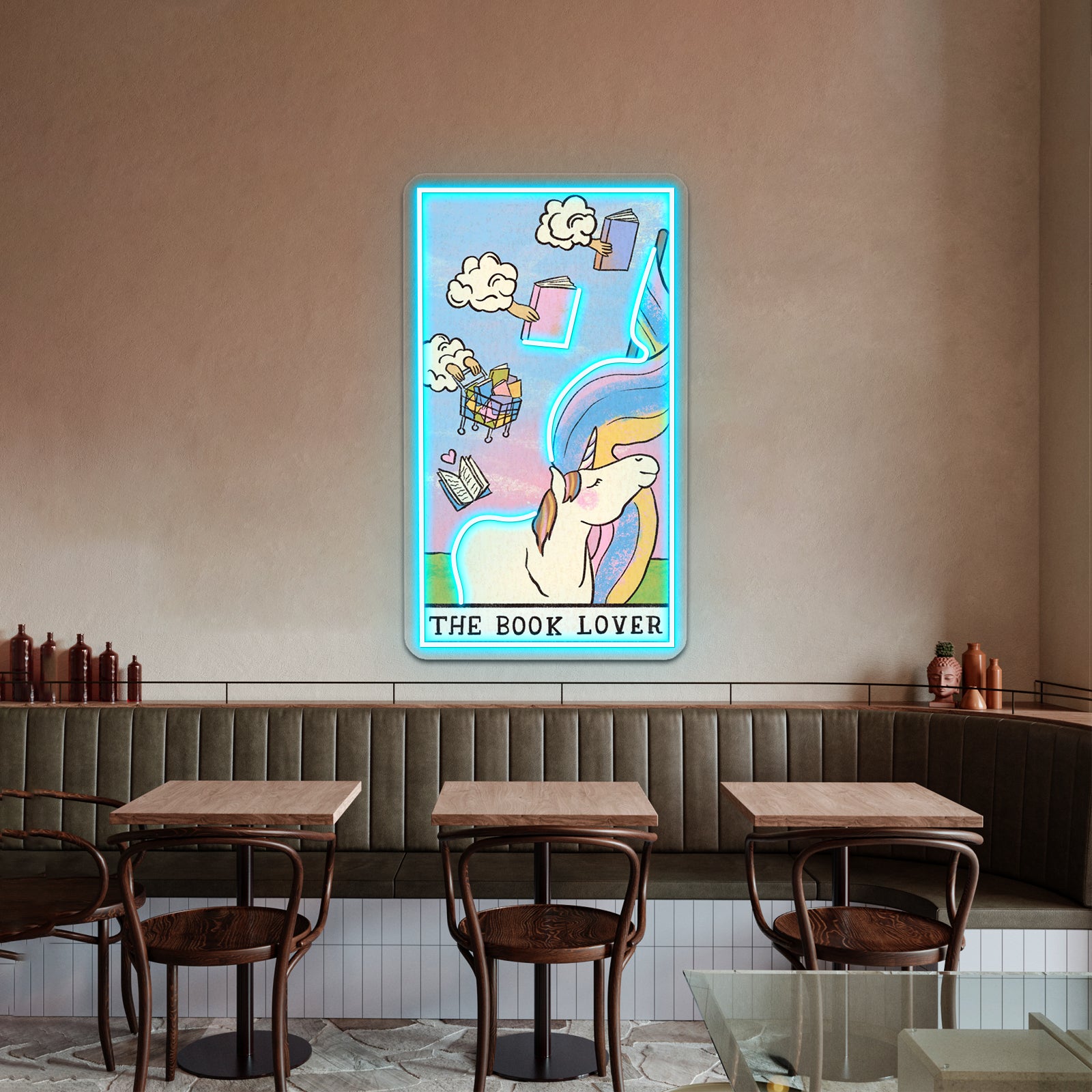 The Book Lover Tarot Card Neon Sign Artwork For Wedding Neon Sign | Shineneon