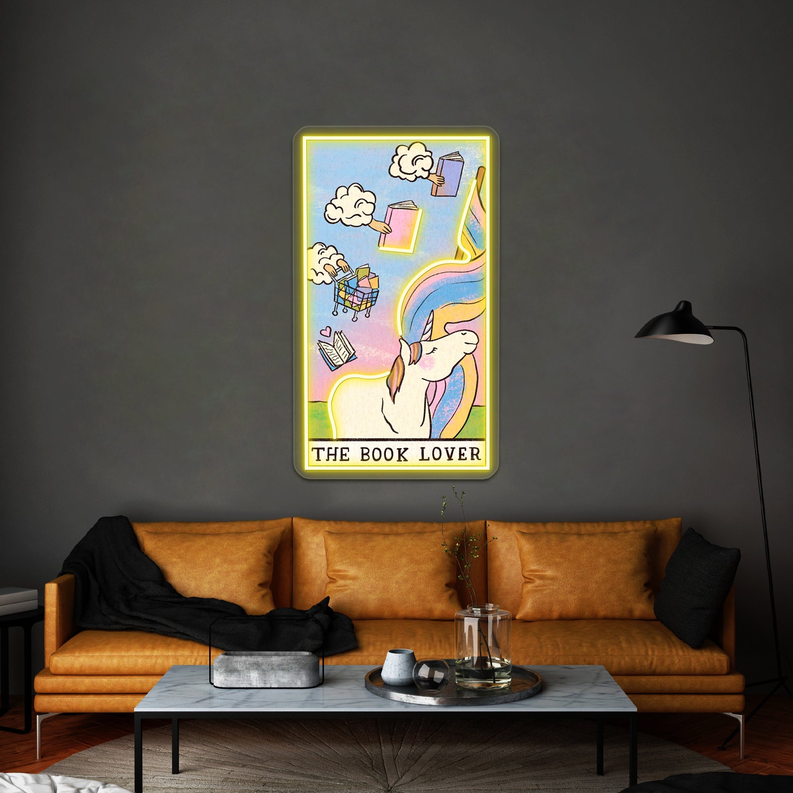 The Book Lover Tarot Card Neon Sign Artwork For Wedding Neon Sign | Shineneon