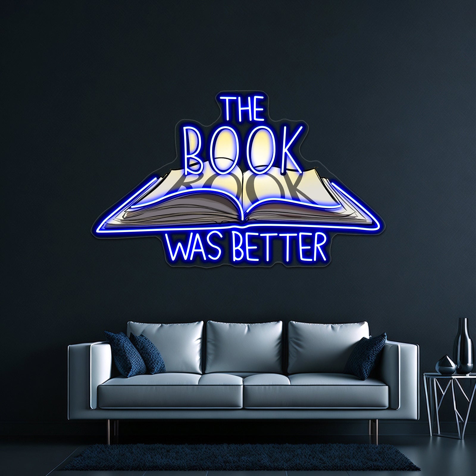 The Book Was Better Neon Sign Artwork For Bar Neon Signs | Shineneon