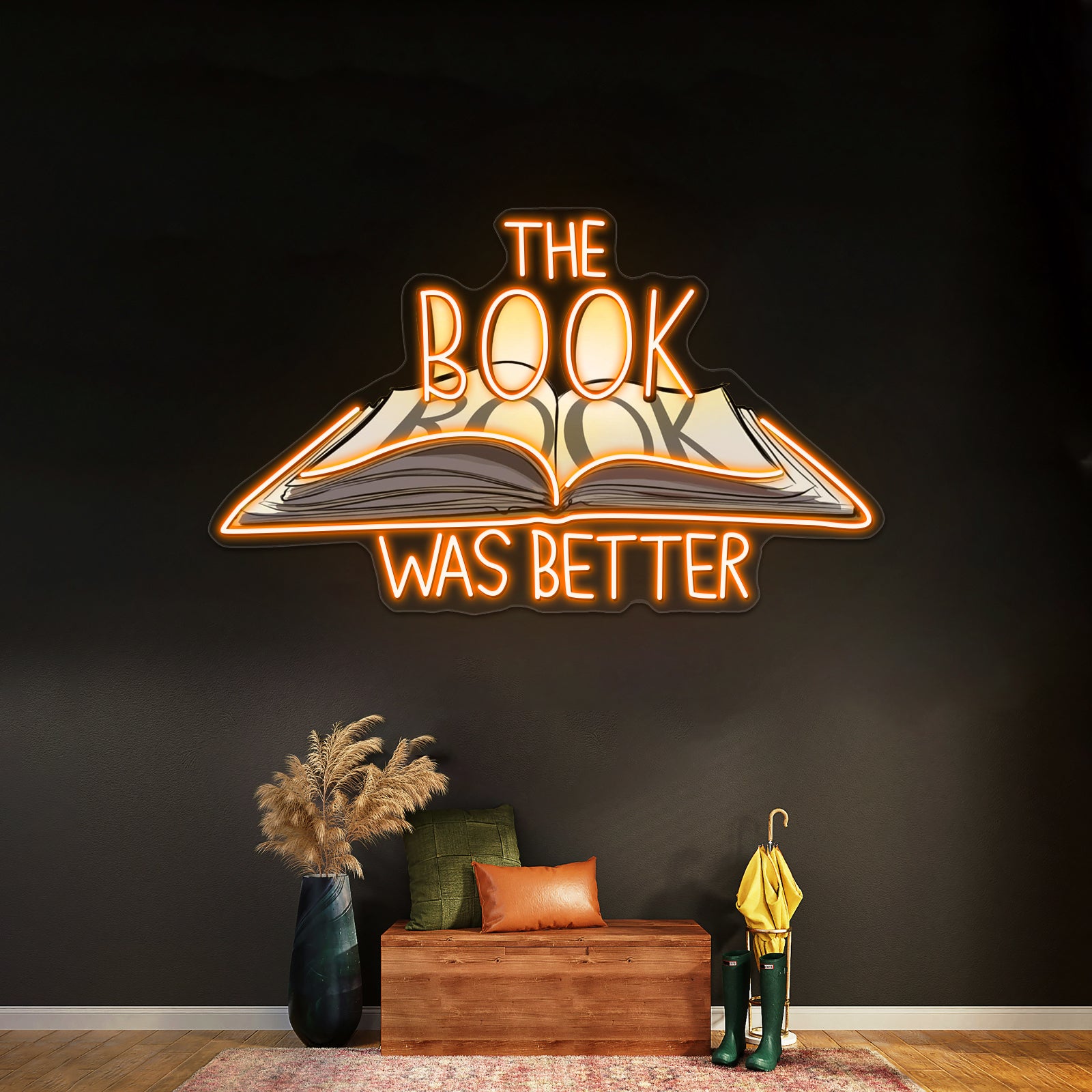 The Book Was Better Neon Sign Artwork For Bar Neon Signs | Shineneon
