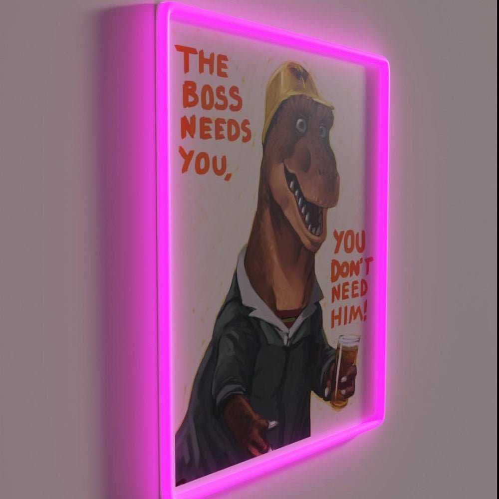 The Boss Needs You You Dont Need Him Rgb Led Neon Sign - Shineneon