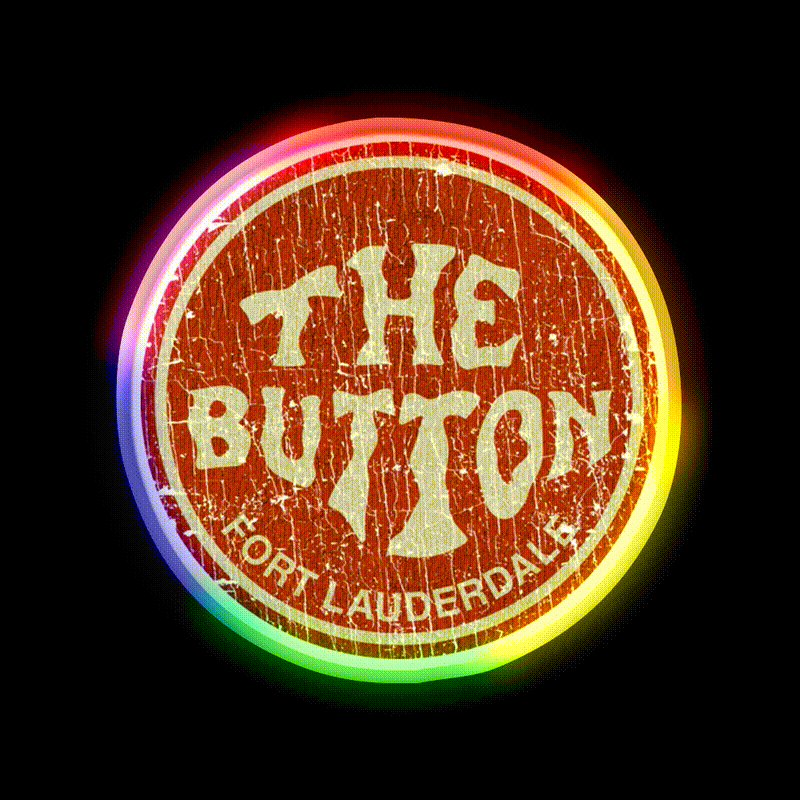 The Button Fort Lauderdale 1970 Beer Bar Decor Led Neon Sign Rgb Color - LED neon sign close-up detail