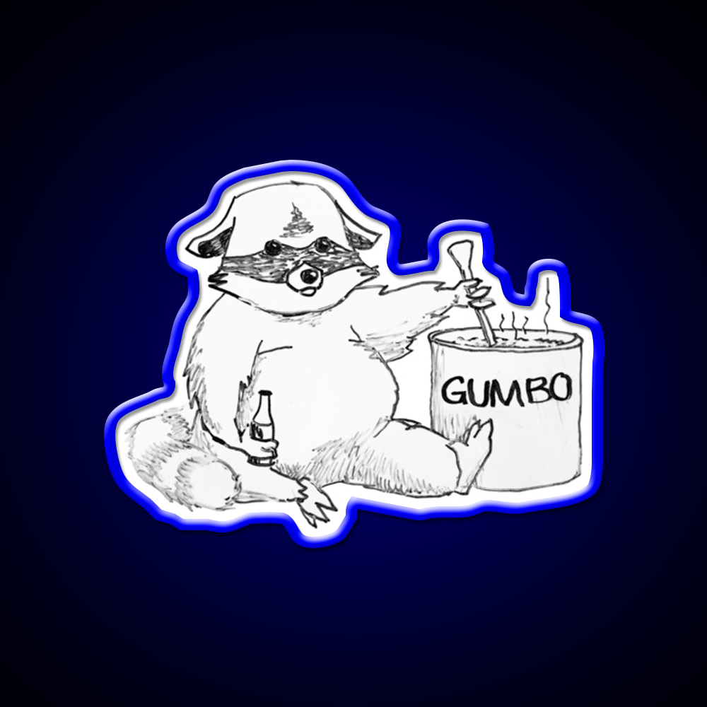 The Cajun Trash Panda Beer Bar Decor Led Neon Sign Rgb Color - LED neon sign view 5