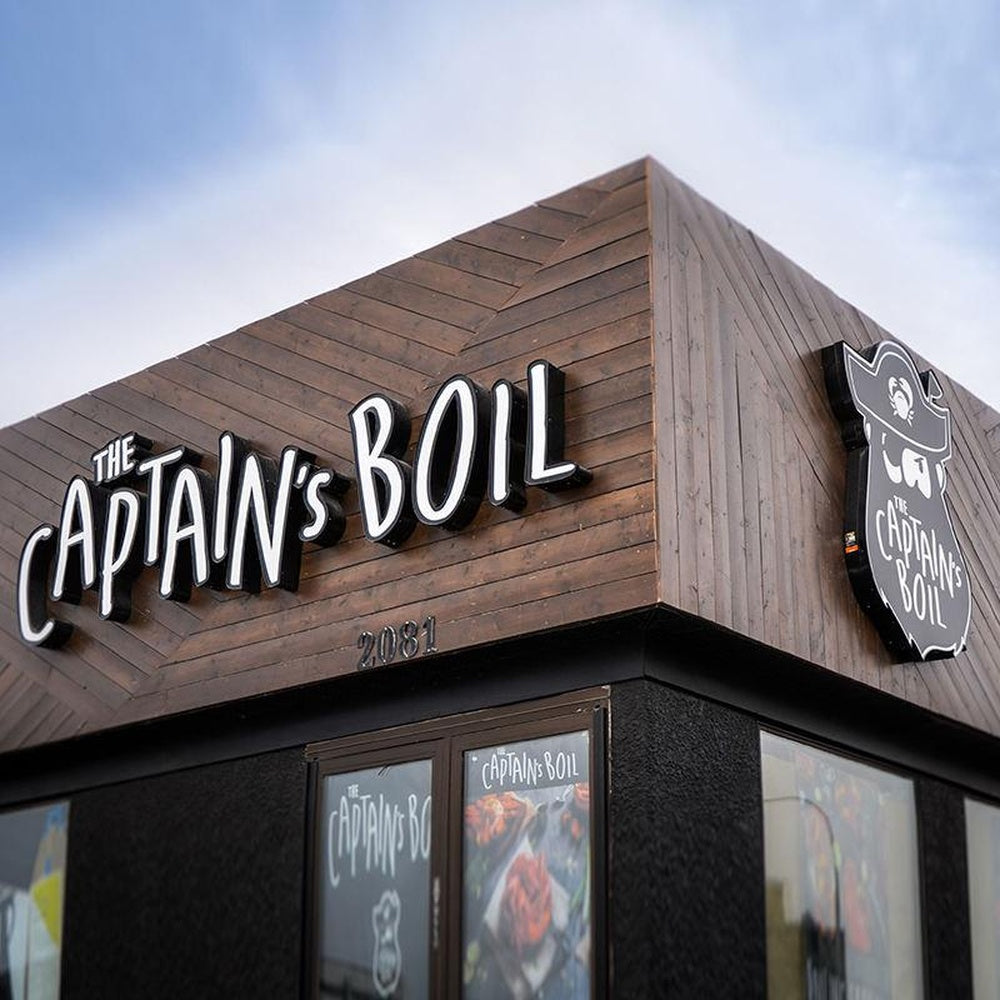 The Captains Boil 3D Frontlit Letters Metal Led Sign