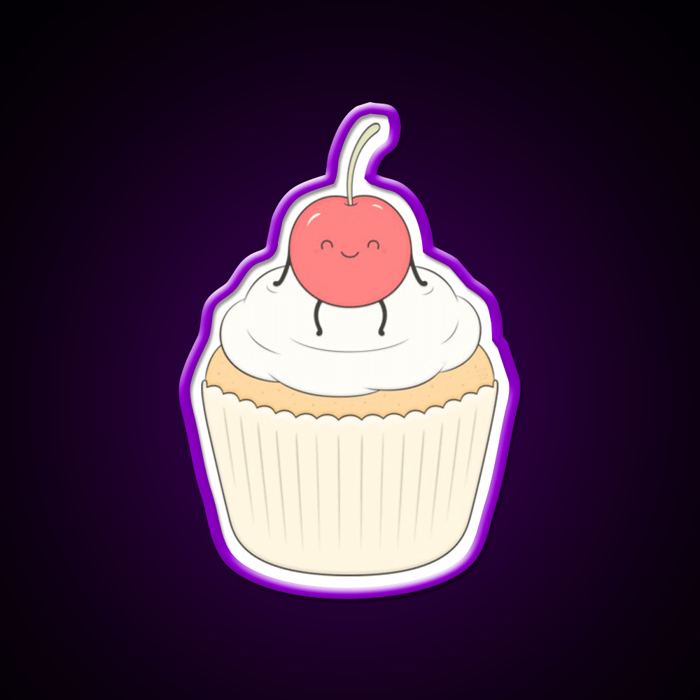 The Cherry On The Cake Snack Food Led Neon Sign Rgb Color - Shineneon