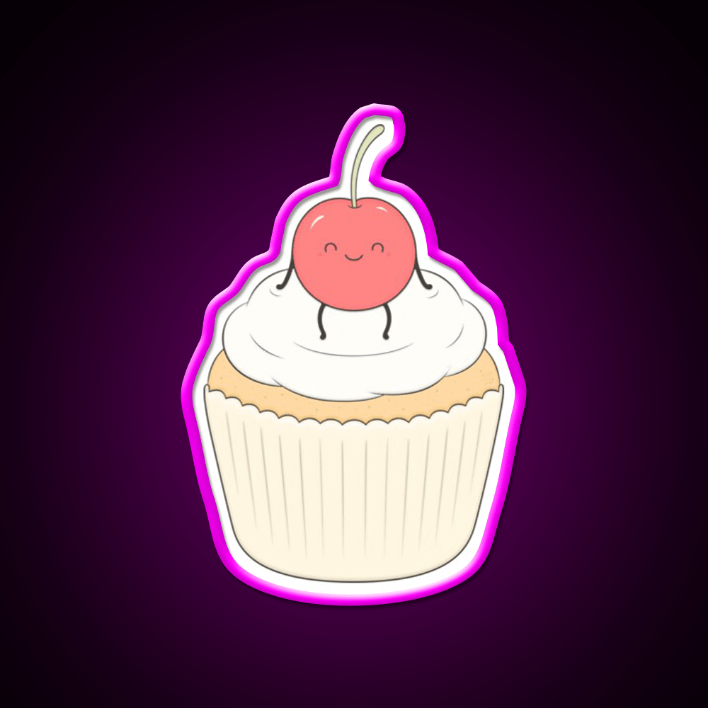 The Cherry On The Cake Snack Food Led Neon Sign Rgb Color - Shineneon