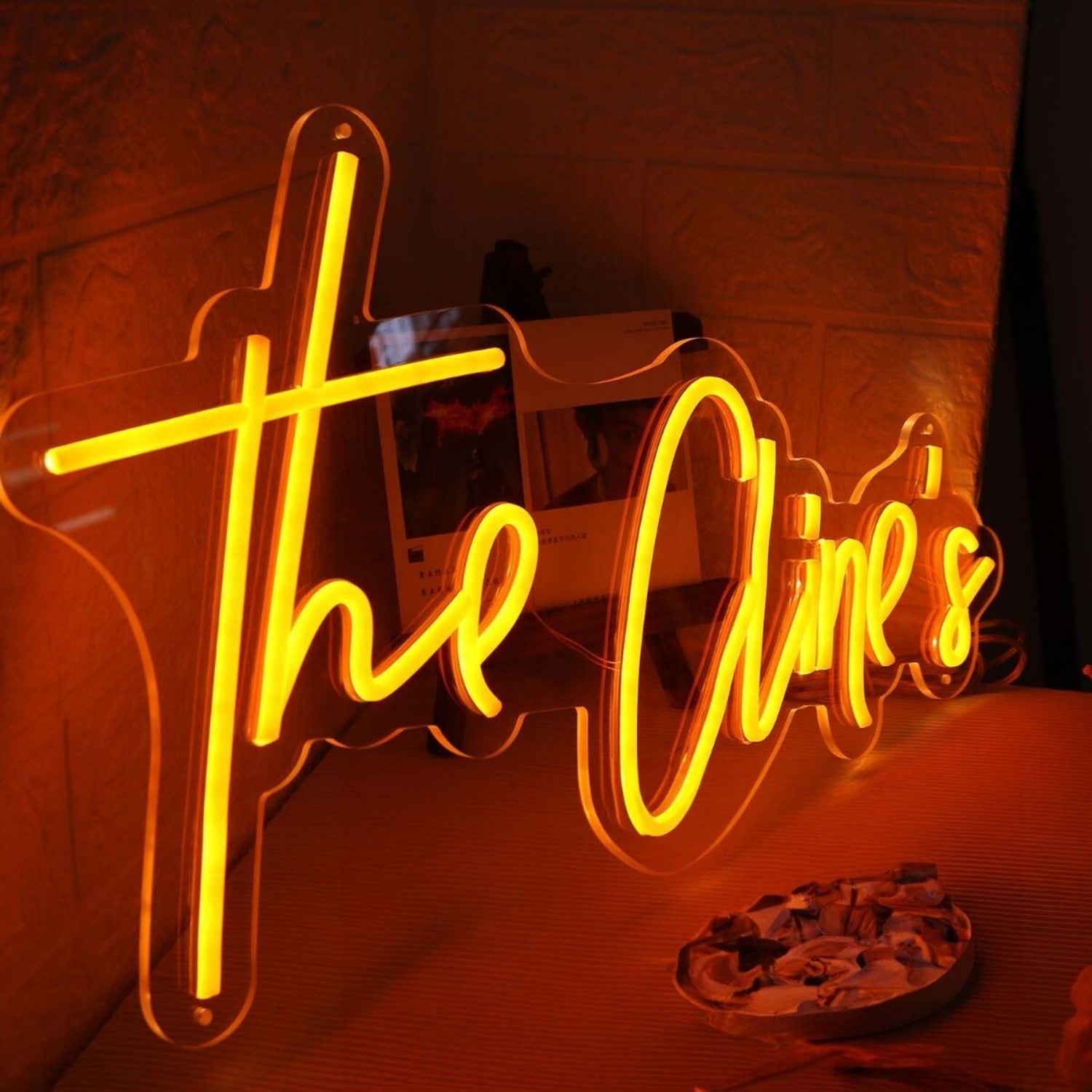 The Clines Orange Led Neon Sign - Shineneon