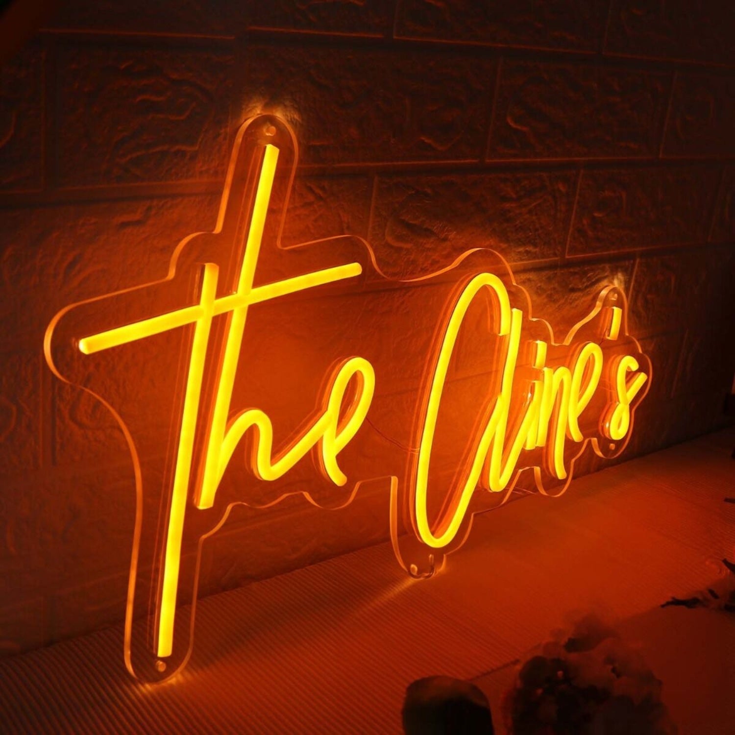 The Clines Orange Led Neon Sign - Shineneon