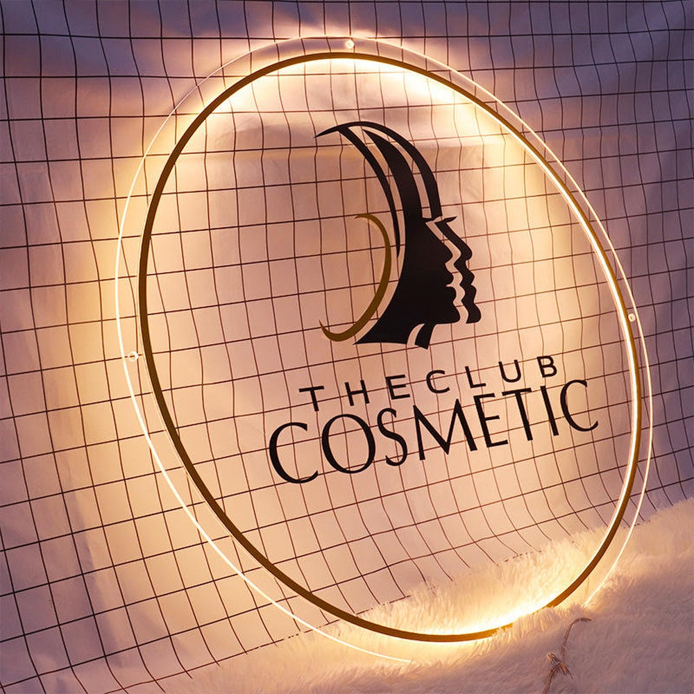 The Club Cosmetic Acrylic Business Logo Sign