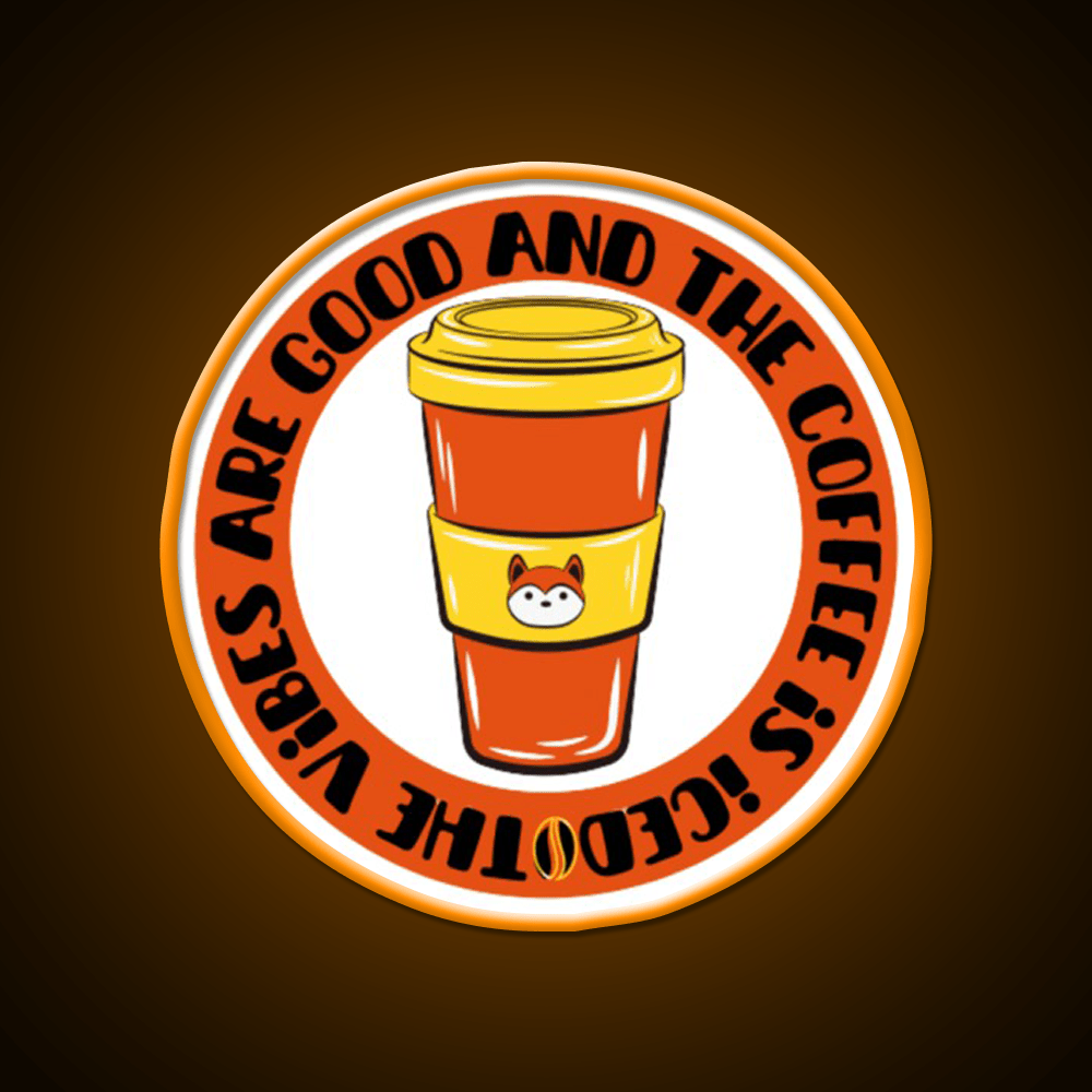 The Coffee Is Iced Cafe Led Neon Sign Espresso Bar Art Bakery Wall Art Rgb Color - Shineneon