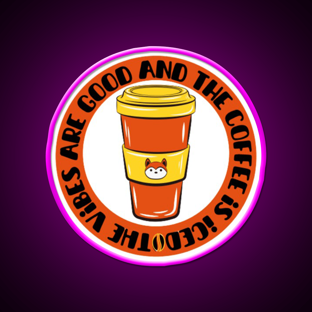 The Coffee Is Iced Cafe Led Neon Sign Espresso Bar Art Bakery Wall Art Rgb Color - Shineneon