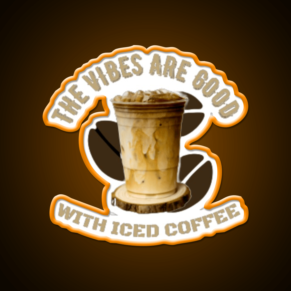 The Coffee Is Iced Trend Cafe Led Neon Sign Espresso Bar Art Rgb Color - Shineneon