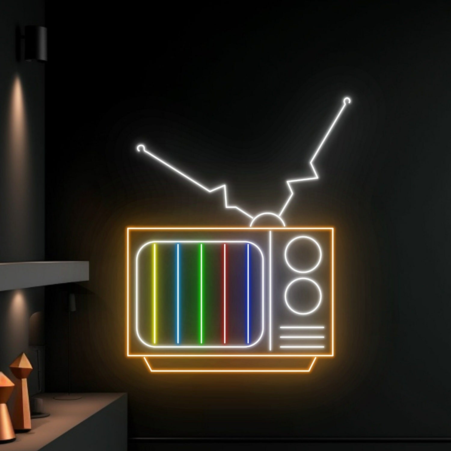 The Colorful Television Led Neon Sign Color Tv Neon Light Home Decor | Shineneon