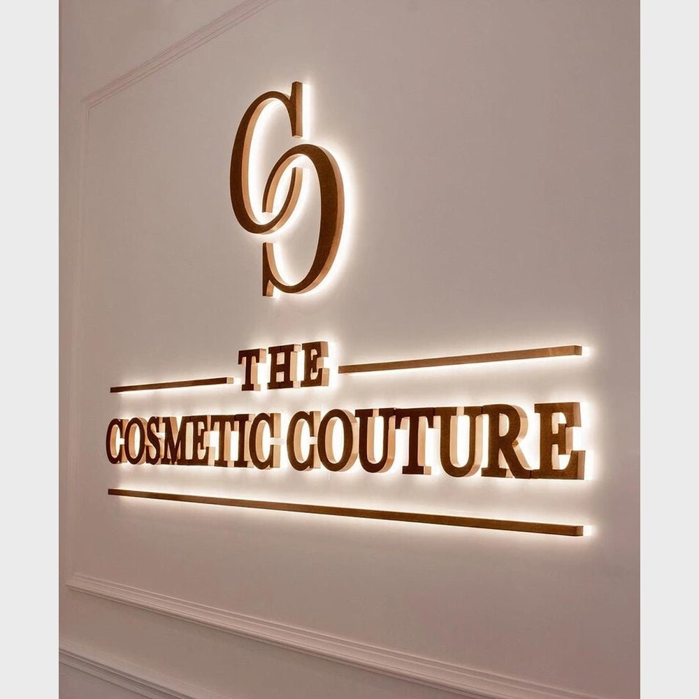 The Cosmetic Couture 3D Backlit Channel Letters Led Light Sign - Shineneon