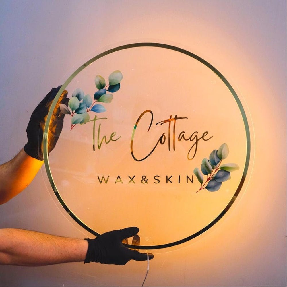 The Cottange Skin Salon Acrylic Business Logo Sign - Shineneon