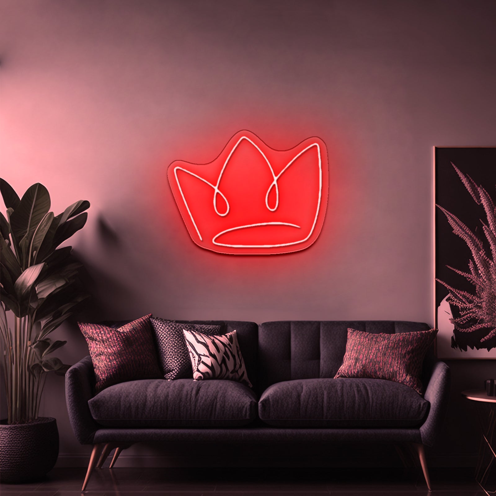 The Crown Charming Cheap Led Neon Signs - Custom LED neon sign front view