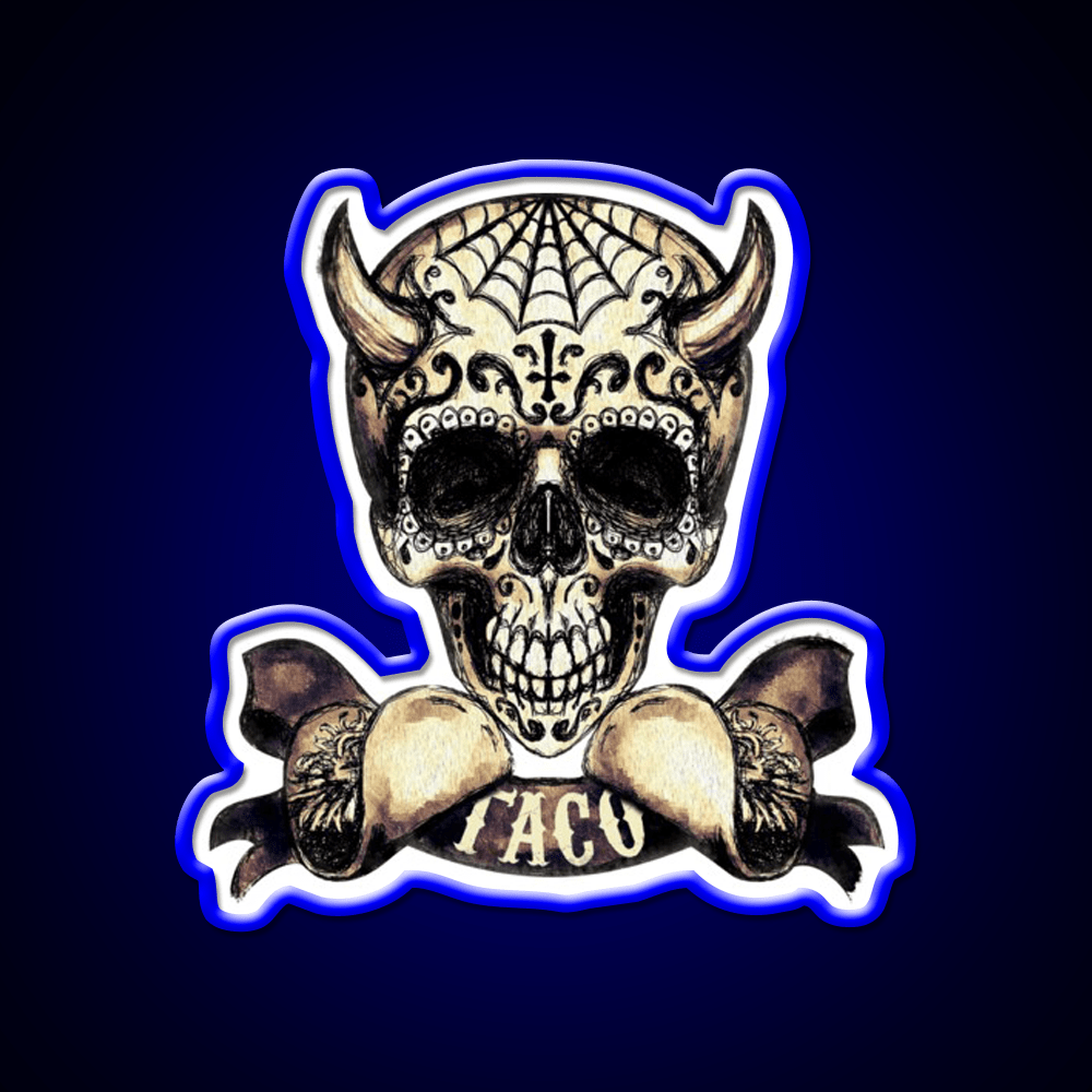 The Devils Taco Led Neon Sign Mexican Food Sign Rgb Color - Shineneon
