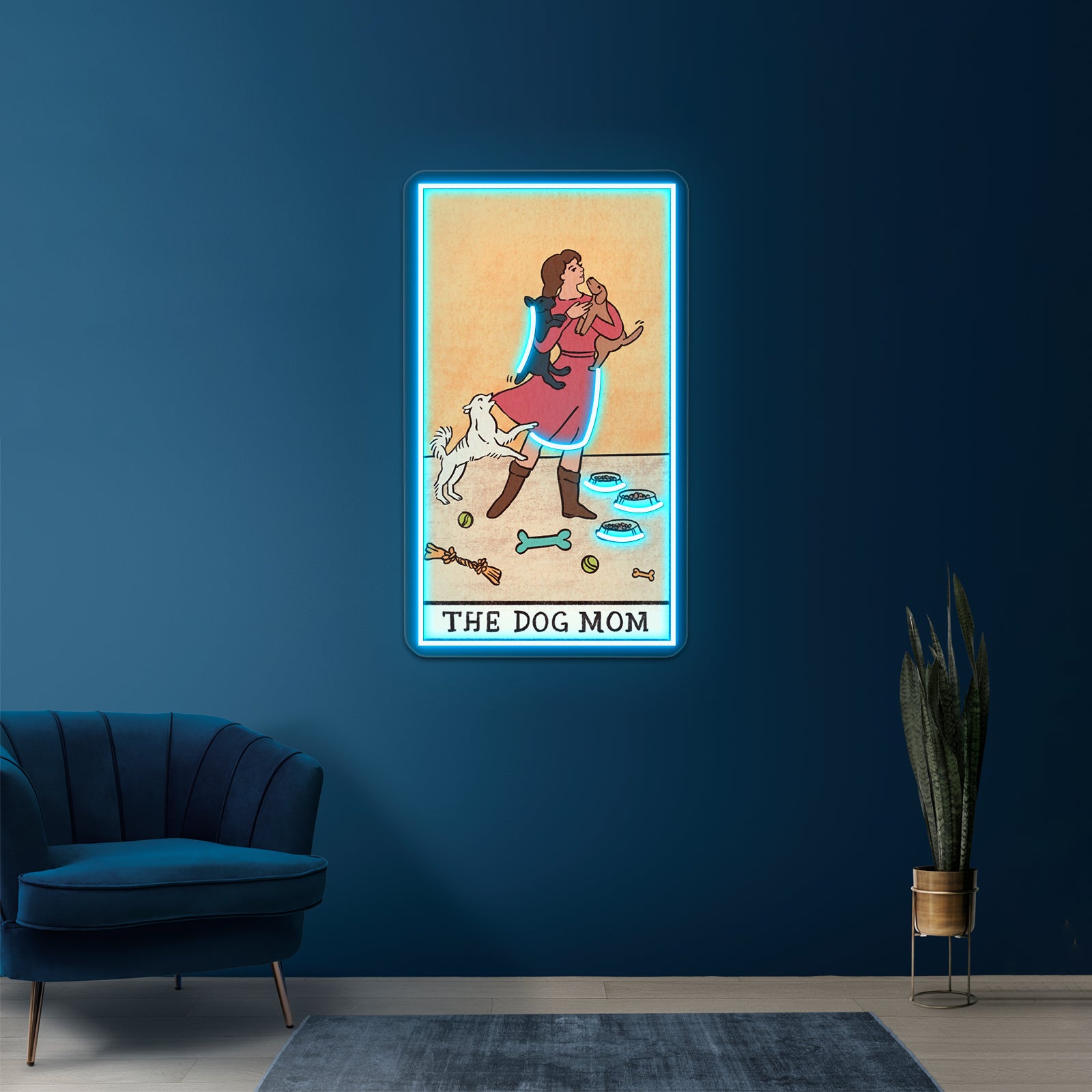 The Dog Mom Tarot Card Neon Sign Artwork For Wedding Signs | Shineneon