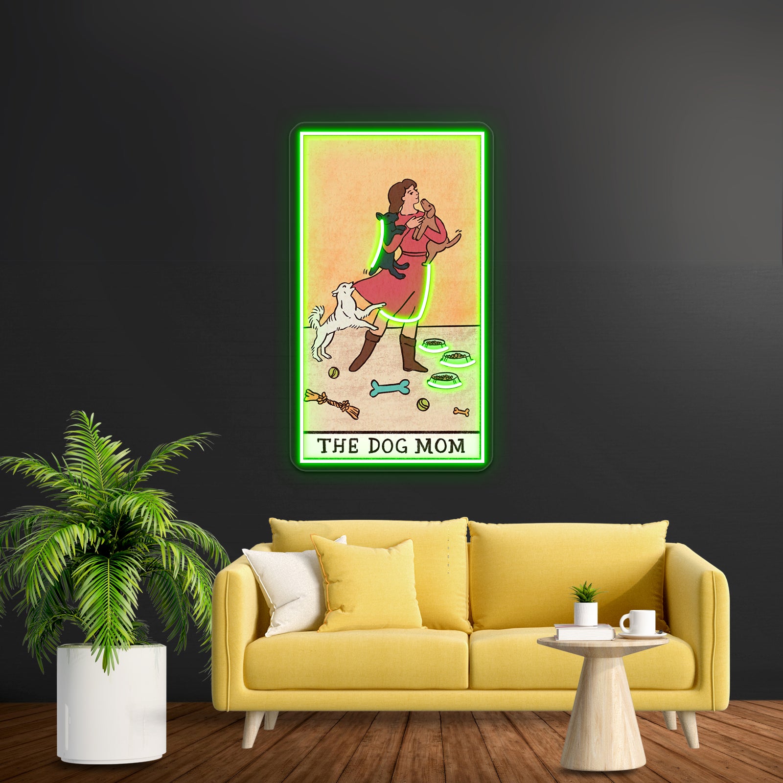 The Dog Mom Tarot Card Neon Sign Artwork For Wedding Signs | Shineneon