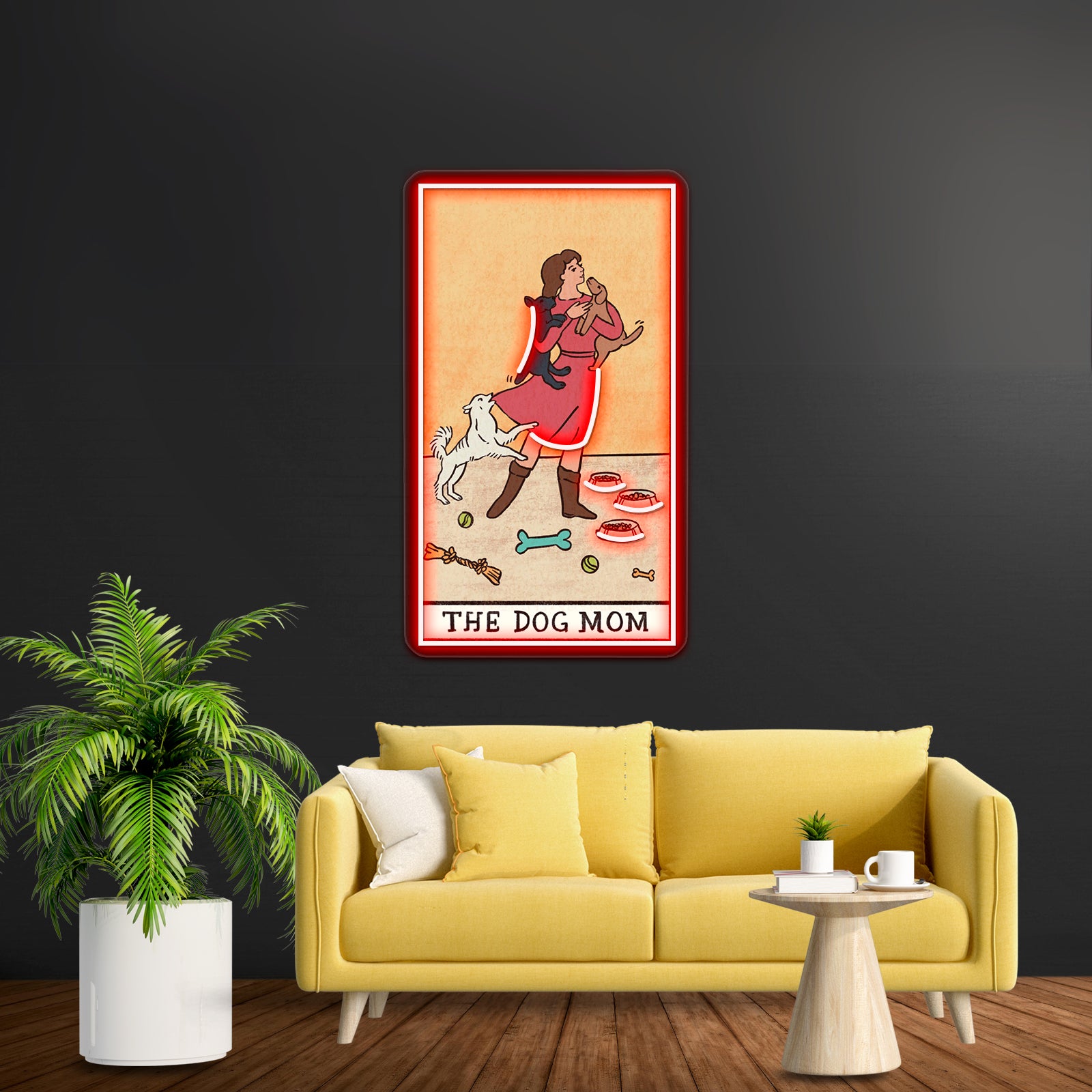 The Dog Mom Tarot Card Neon Sign Artwork For Wedding Signs | Shineneon