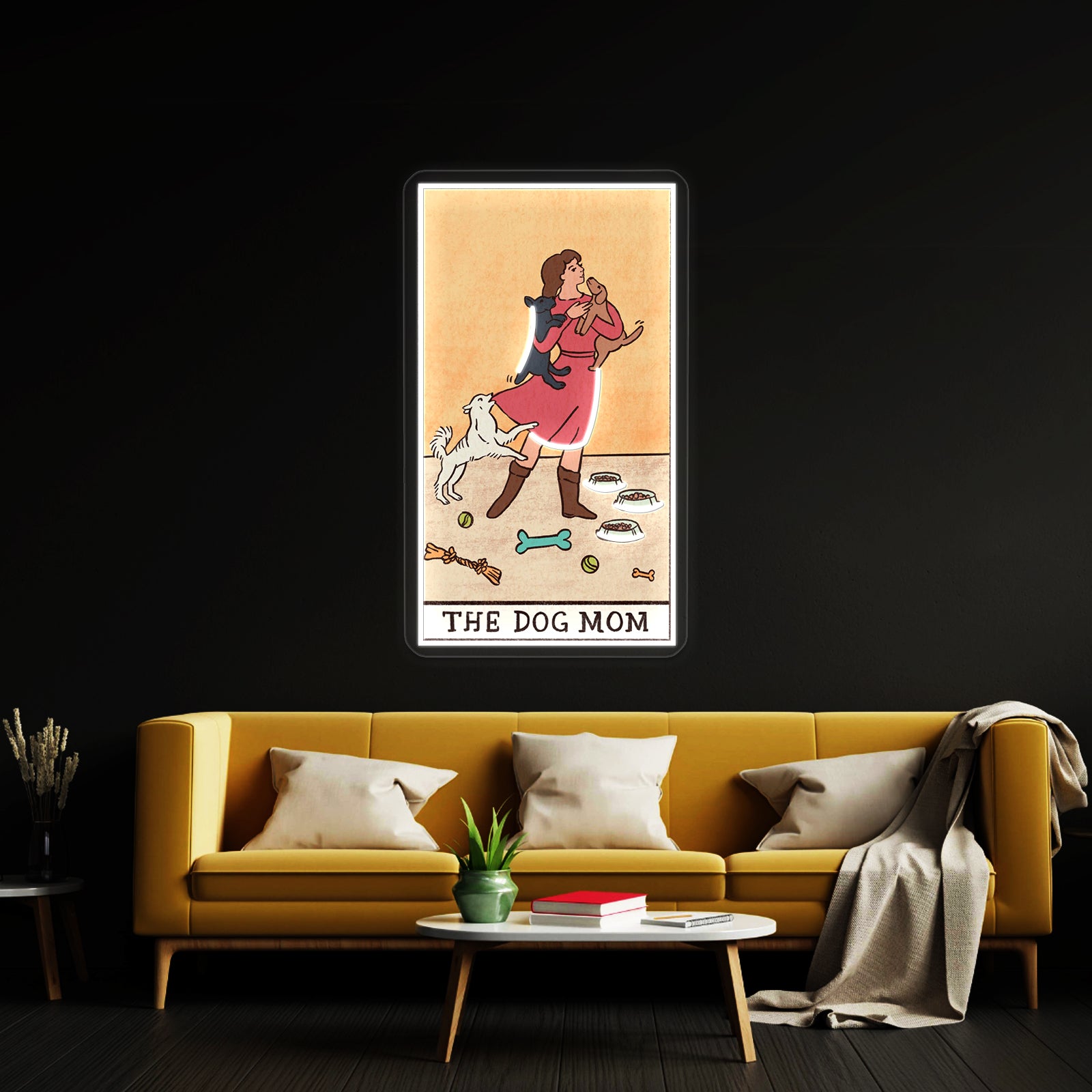 The Dog Mom Tarot Card Neon Sign Artwork For Wedding Signs | Shineneon
