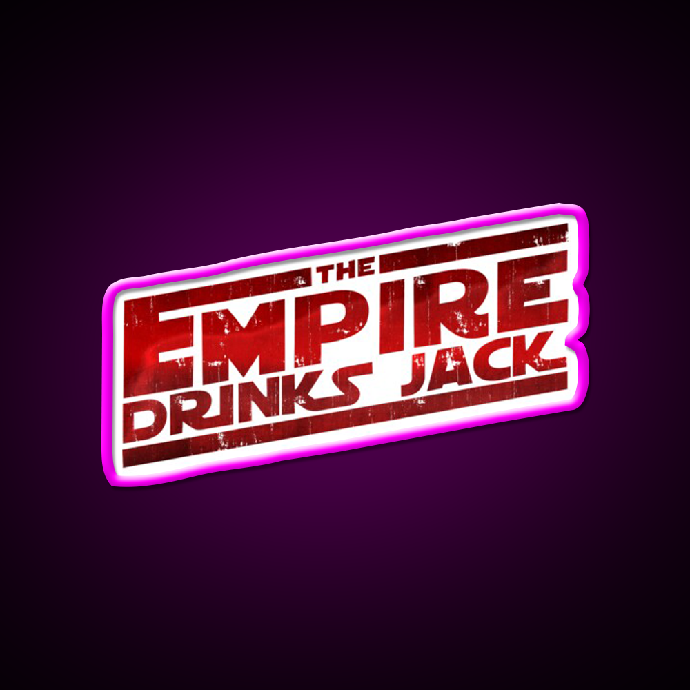 The Empire Drinks Jack Cocktail Bar Decor Led Neon Sign Rgb Color - Neon sign mounted on wall in room