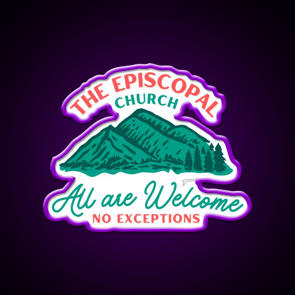 The Episcopal Church All Are Welcome Welcome Led Neon Sign Open Sign Rgb Color - Shineneon
