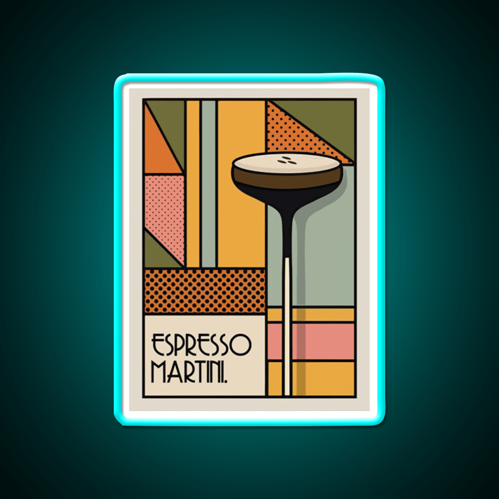 The Espresso Martini Vintage Cocktail Bar Decor Led Neon Sign Rgb Color - Shineneon