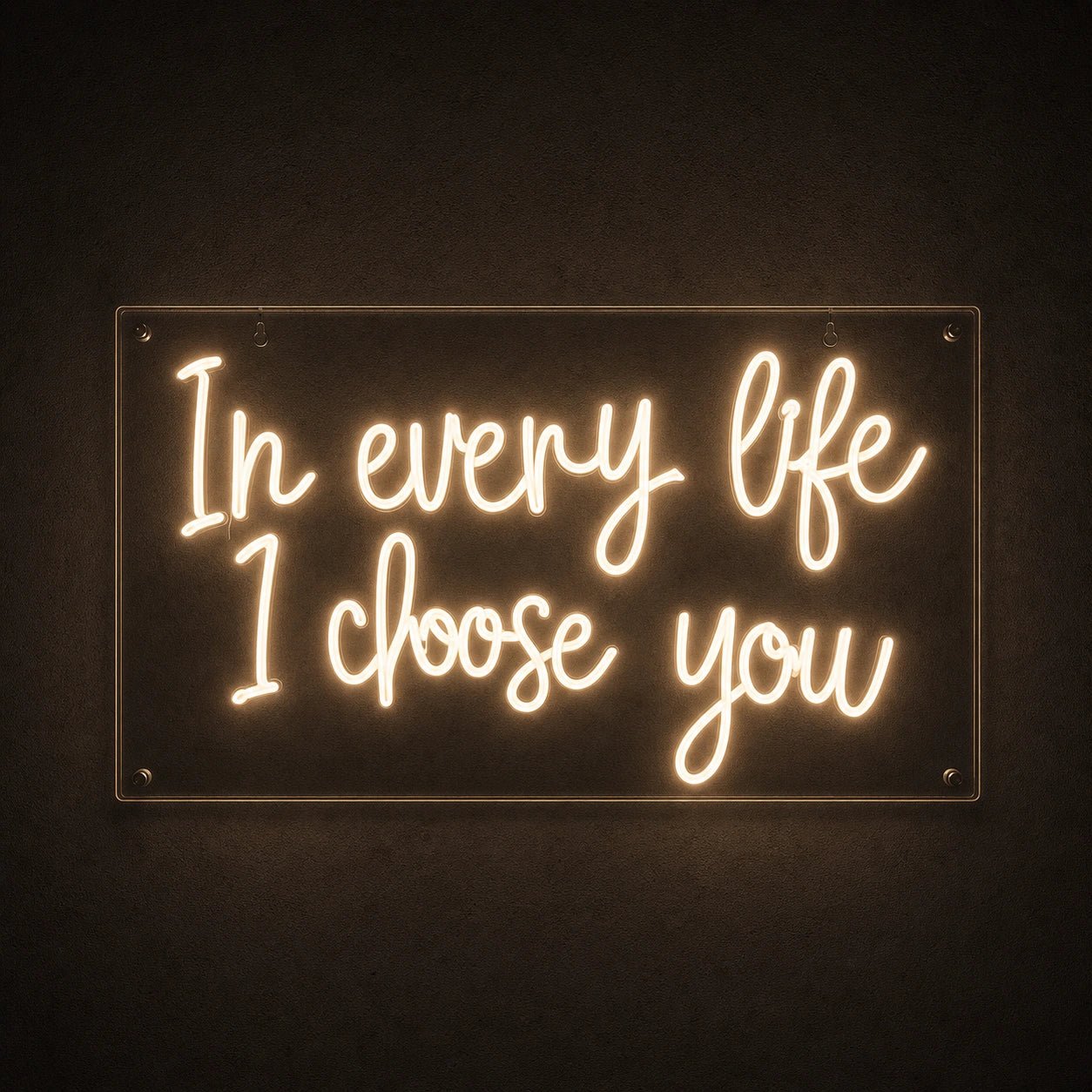 The Every Life I Choose You LED Neon Sign Garage Man Cave Neon Sign - Shineneon