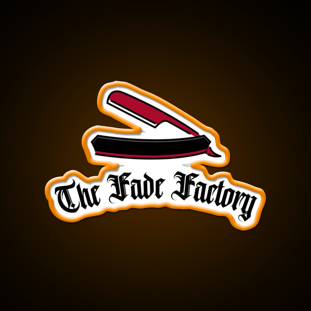The Fade Factory Barber Shop Haircut Led Neon Sign - LED neon sign view 6