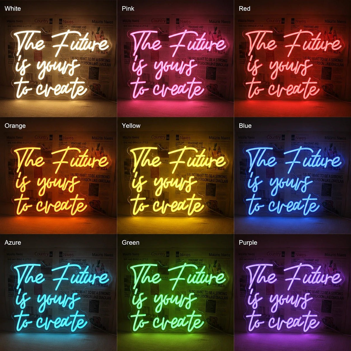 The Future Is Yours To Create Man Cave LED Neon Sign - Shineneon
