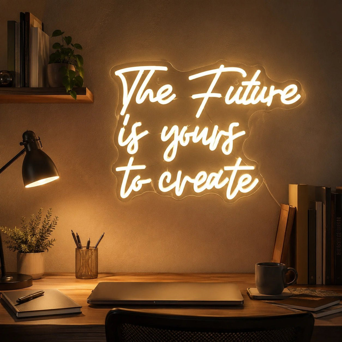 The Future Is Yours To Create Man Cave LED Neon Sign - Shineneon
