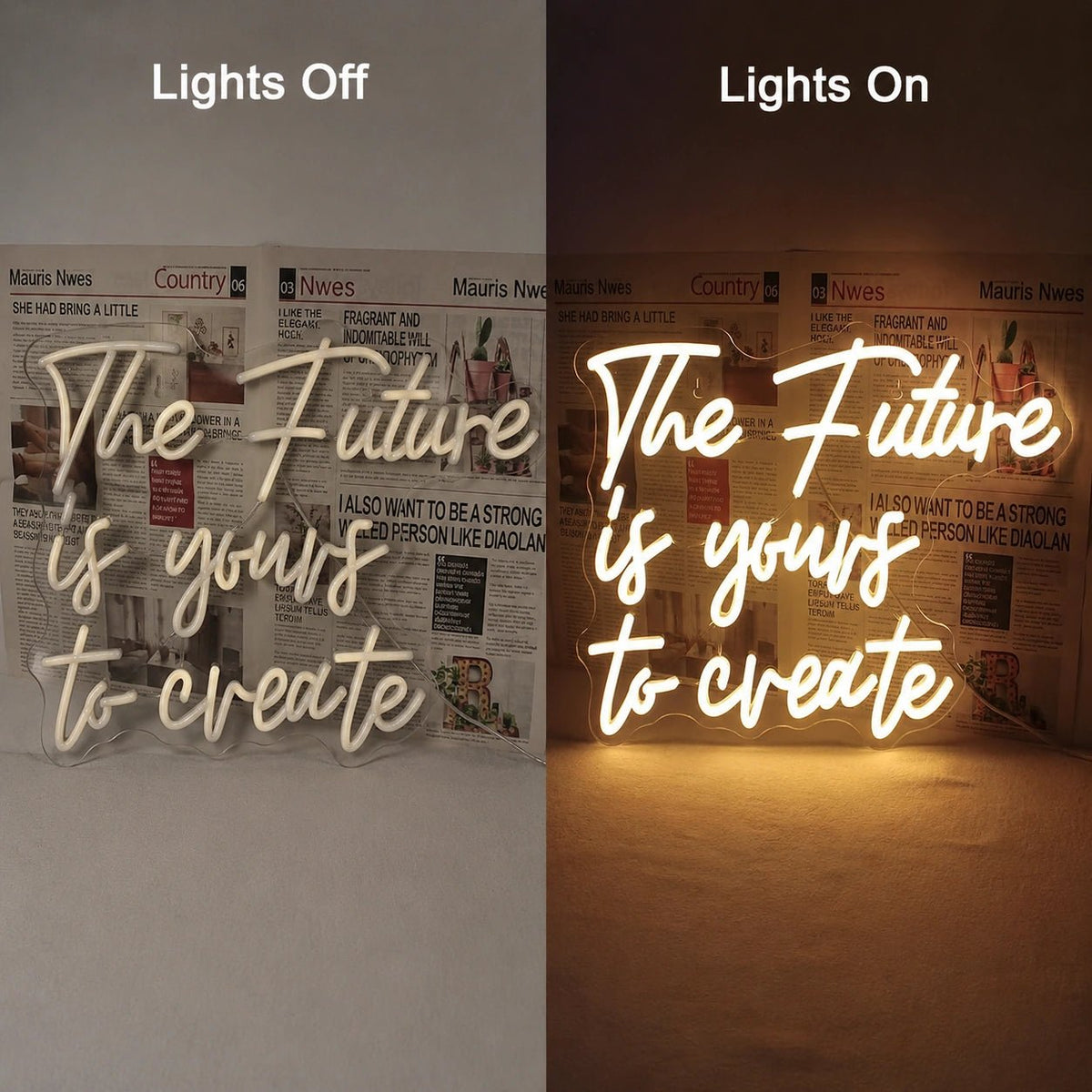 The Future Is Yours To Create Man Cave LED Neon Sign - Shineneon