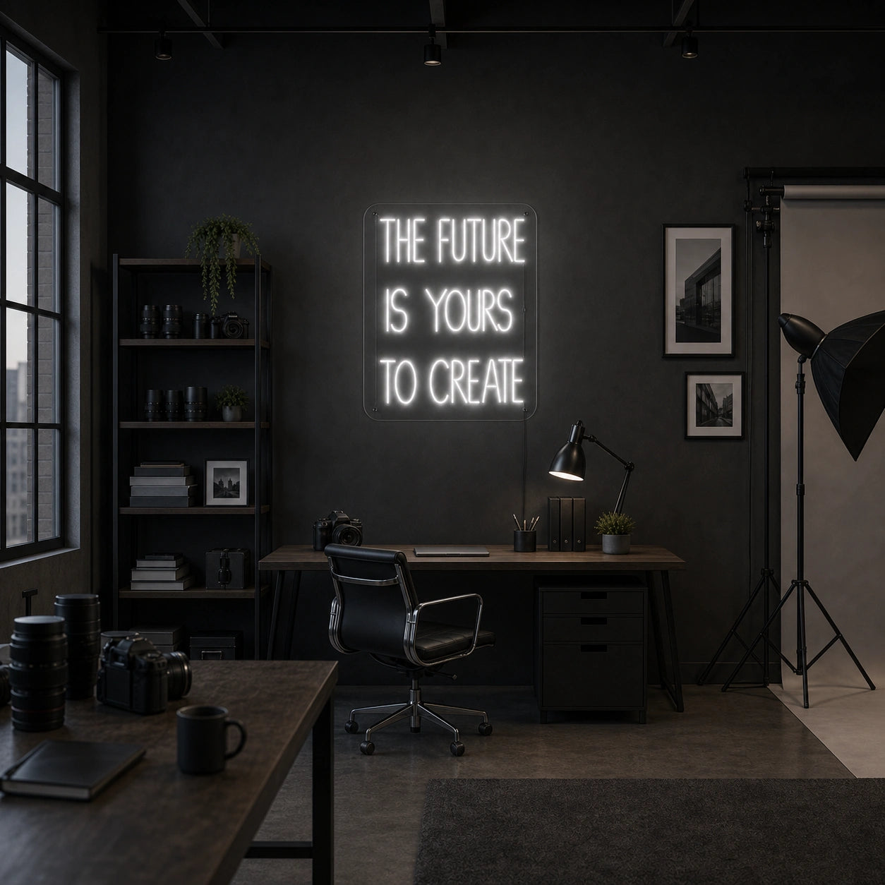 The Future Is Yours To Create Wall Decor LED Neon Sign size image