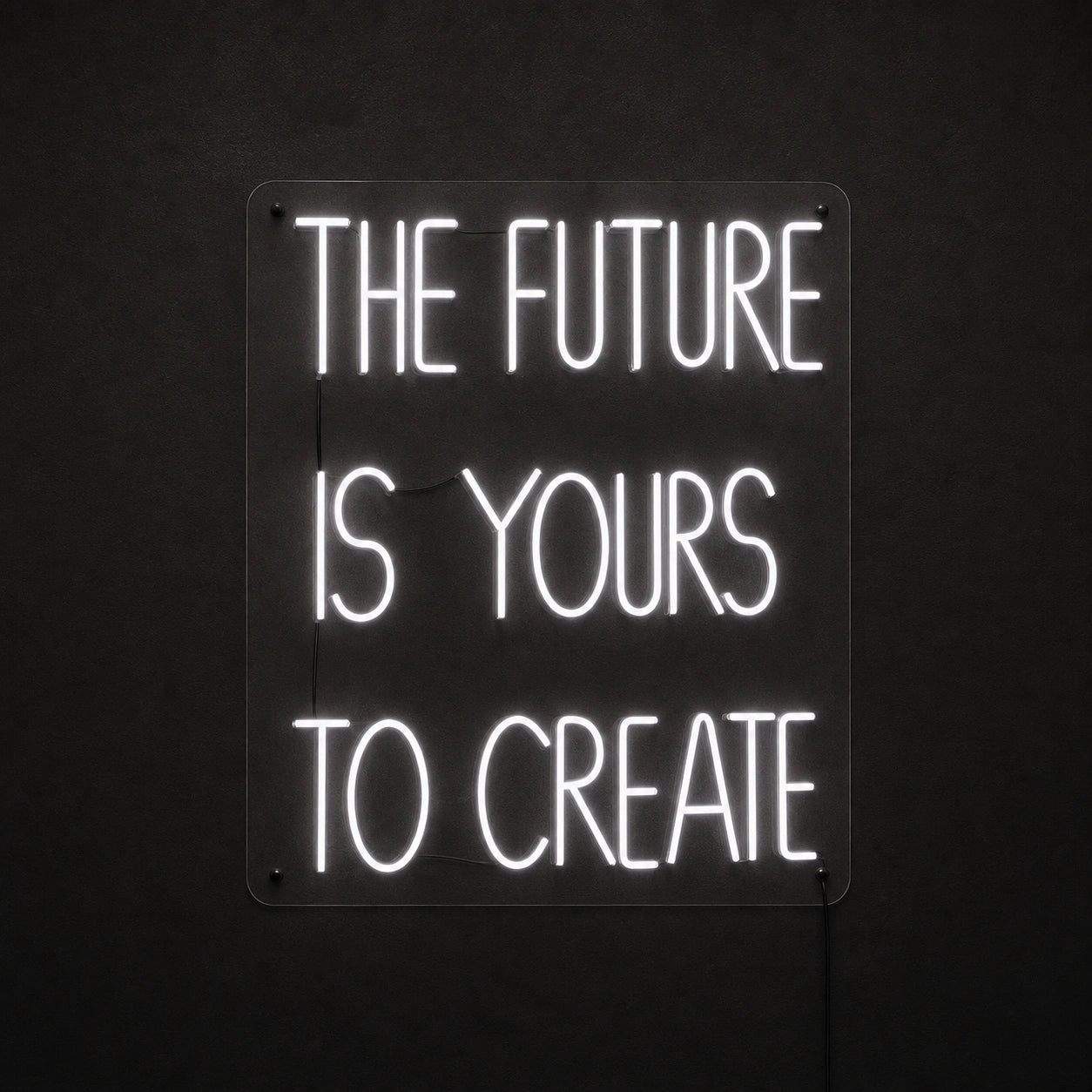 The Future Is Yours To Create Wall Decor LED Neon Sign main product image
