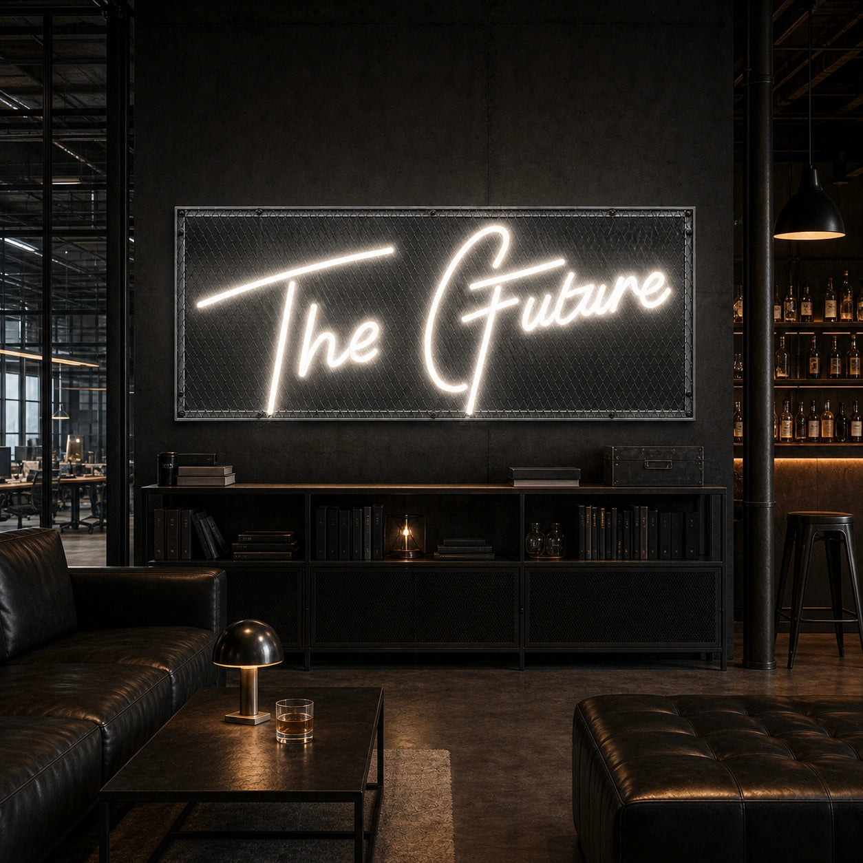 The Future LED Neon Sign real lifestyle scene